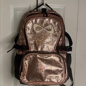 RARE. RETIRED. Sparkly Nfinity Rose Gold Backpack